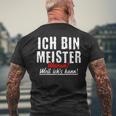 Slogan For Meister Crafts T-Shirt mit Rückendruck Geschenke für alte Männer