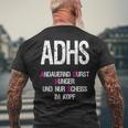 Top Adhd T-Shirt mit Rückendruck Geschenke für alte Männer