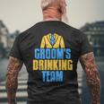 Groom's Drinking Team Retro Stag Night T-Shirt mit Rückendruck Geschenke für alte Männer