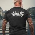 Hamburg City Graffiti Straßenkunst Handstyle Deutschland Hip Hop T-Shirt mit Rückendruck Geschenke für alte Männer