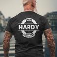 Hardy Geschenk Lustiger Nachname Familienbaum Geburtstag Wiedervereinigung Idee T-Shirt mit Rückendruck Geschenke für alte Männer