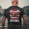 Ho HO HO You Jolly Bitches Santa On Motorcycle Men's Back Print T-Shirt Gifts for Old Men