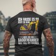 Ich Bin Baggerfahrer Construction Worker Digger T-Shirt mit Rückendruck Geschenke für alte Männer