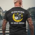 Ich Schlafe Nicht Ich Spare Energy Sleep Penguin Nightdress T-Shirt mit Rückendruck Geschenke für alte Männer