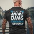 Ist So Ein Anime Ding Anime T-Shirt mit Rückendruck Geschenke für alte Männer