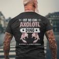 Ist So Ein Axolotl Ding Axolotl T-Shirt mit Rückendruck Geschenke für alte Männer