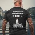 Ist So Ein Border Collie Ding Dog Slogan T-Shirt mit Rückendruck Geschenke für alte Männer