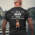 Ist So Ein Boxer Ding Lustiger Spruch Boxer T-Shirt mit Rückendruck Geschenke für alte Männer