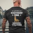 Ist So Ein Deutscher Shepherd Ding Dog S T-Shirt mit Rückendruck Geschenke für alte Männer