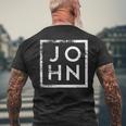 John Minimalism T-Shirt mit Rückendruck Geschenke für alte Männer