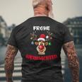 Lustiges Rentier Weihnachten Geschenk Für Ihn Für Sie T-Shirt mit Rückendruck Geschenke für alte Männer