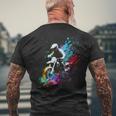 Motocross Enduro Supermoto Bike Dirt Biker T-Shirt mit Rückendruck Geschenke für alte Männer