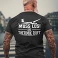 Muss Los Die Thermik Ruft Glider T-Shirt mit Rückendruck Geschenke für alte Männer