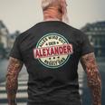 Name Alexander Alles Wird Gut Der Alexander Regelt Das T-Shirt mit Rückendruck Geschenke für alte Männer