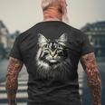 Norwegian Forest Cat Norwegian Cat Skogkatt Forest Cats T-Shirt mit Rückendruck Geschenke für alte Männer