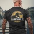 Père Fils Partenaire Papasaurus T-Rex Dinosaur T-Shirt mit Rückendruck Geschenke für alte Männer