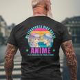 My Therapist Sagt Dass Der Anime Das Einzige Ding Ist T-Shirt mit Rückendruck Geschenke für alte Männer