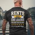 Rente 2025 Rentner 2025 Renteneintritt 2025 T-Shirt mit Rückendruck Geschenke für alte Männer