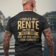 Rentner Endlich In Rente Ruhestand T-Shirt mit Rückendruck Geschenke für alte Männer