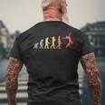 Retro Dance Evolution For Dancer T-Shirt mit Rückendruck Geschenke für alte Männer