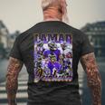 Retro Lamar Jackson Vintage Lover Graphic 90S Men's T-shirt Back Print Gifts for Old Men