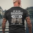 Rhinozeros Sachen Ist So Ein Rhino Ding Rhino T-Shirt mit Rückendruck Geschenke für alte Männer