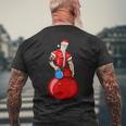 Rock Santa Claus Tattoo Christmas Idea For Bad Men's Back Print T-Shirt Gifts for Old Men