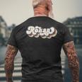 Rohan Name Personalised Last Name Rohan T-Shirt mit Rückendruck Geschenke für alte Männer