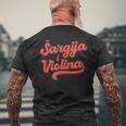 Sargija Iiolina Izvorna Muzika Croatia Bosnia Serbia T-Shirt mit Rückendruck Geschenke für alte Männer