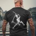 Scooter Stunt Skeleton Scooter T-Shirt mit Rückendruck Geschenke für alte Männer