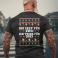 Sie Isst Für Zwei Ich Trink Drei Werdender Father S T-Shirt mit Rückendruck Geschenke für alte Männer