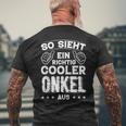 So Sieht Ein Richtig Cooler Onkel Aus Uncle Uncle Sayings T-Shirt mit Rückendruck Geschenke für alte Männer