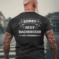 Sorry Dieser Dachdecker Istgeben T-Shirt mit Rückendruck Geschenke für alte Männer