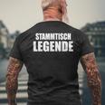 Stammtisch Legend For Regular Guests T-Shirt mit Rückendruck Geschenke für alte Männer