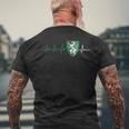 Steiermark Steirisch Crest Heartbeat Steirer T-Shirt mit Rückendruck Geschenke für alte Männer