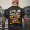 Studieren Kann Jeder Gärtner Landschaftsgärtner T-Shirt mit Rückendruck Geschenke für alte Männer