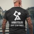 Unemployed T-Shirt mit Rückendruck Geschenke für alte Männer