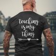 Unterrichten Ist Mein Ding Lehrer T-Shirt mit Rückendruck Geschenke für alte Männer