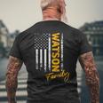 Usa Watson Surname Watson Last Name Watson T-Shirt mit Rückendruck Geschenke für alte Männer