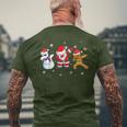 Dabbing Santa Claus For Children T-Shirt mit Rückendruck Geschenke für alte Männer