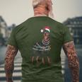 Doberman Santa Christmas Lights Dog Men's T-shirt Back Print Gifts for Old Men