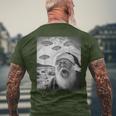 Santa Claus Selfie With Ufos Weird Christmas 2024 Men's T-shirt Back Print Gifts for Old Men