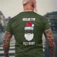 Geiler-Typmitbart Christmas Beard T-Shirt mit Rückendruck Geschenke für alte Männer