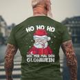 Hol Mir Mal Den Glühwein Annoyed Santa T-Shirt mit Rückendruck Geschenke für alte Männer