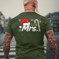 Mr And Mrs Santa Hat Couples Matching Christmas His And Her Men's T-shirt Back Print Gifts for Old Men