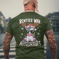 Reindeer Was Ausverkauft Christmas Unicorn Slogan T-Shirt mit Rückendruck Geschenke für alte Männer