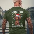 Reindeer Was Out Sold Dachshund Christmas T-Shirt mit Rückendruck Geschenke für alte Männer