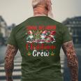School Bus Driver Christmas Crew Three Gnomes Proud Job Men's T-shirt Back Print Gifts for Old Men
