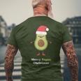 Vegan Christmas Avocado Xmas Christmas egan T-Shirt mit Rückendruck Geschenke für alte Männer