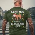 Wecke Mich Wenn Es Geschenke Gibt Christmas T-Shirt mit Rückendruck Geschenke für alte Männer